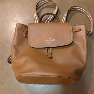Kate Spade Tan Leather Backpack